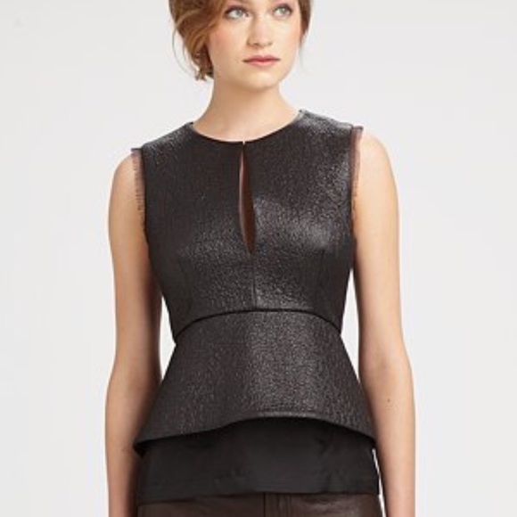 Diane Von Furstenberg Black Sleeveless Top - Picture 2 of 5